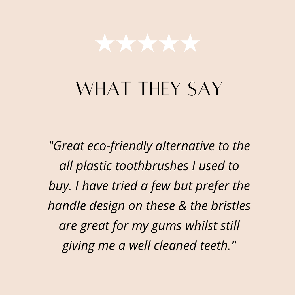 Bamboo Toothbrush with Bamboo Charcoal Infused Slender-Tip Bristles (4 Pack) - QiEco