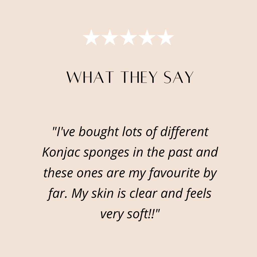 Konjac Sponge - Dual Sided / Deep Cleansing / Natural Skincare - QiEco