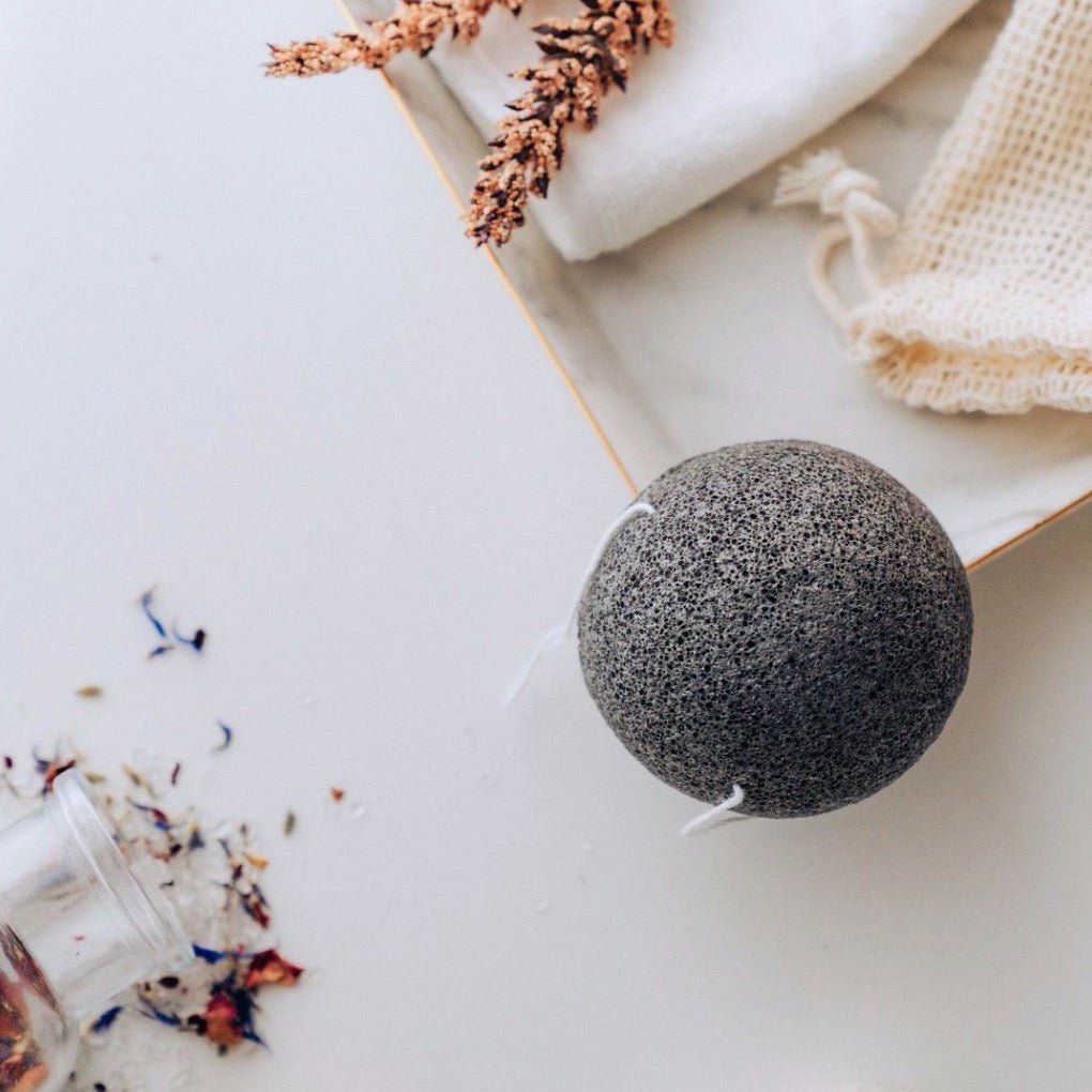 Konjac Sponge - Dual Sided / Deep Cleansing / Natural Skincare - QiEco