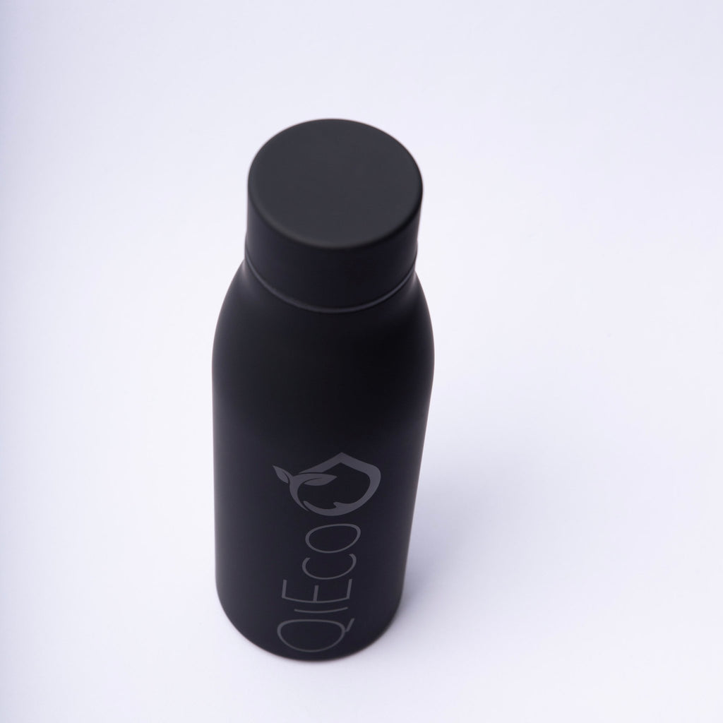 QiEco Hydrate Double Insulated Slim Bottle (Charcoal Edition) - QiEco