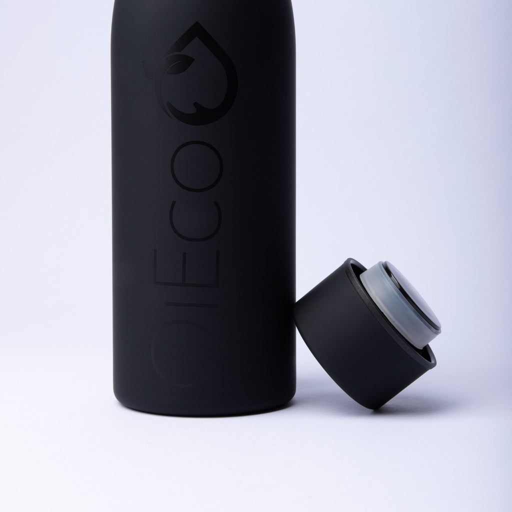 QiEco Hydrate Double Insulated Slim Bottle (Charcoal Edition) - QiEco