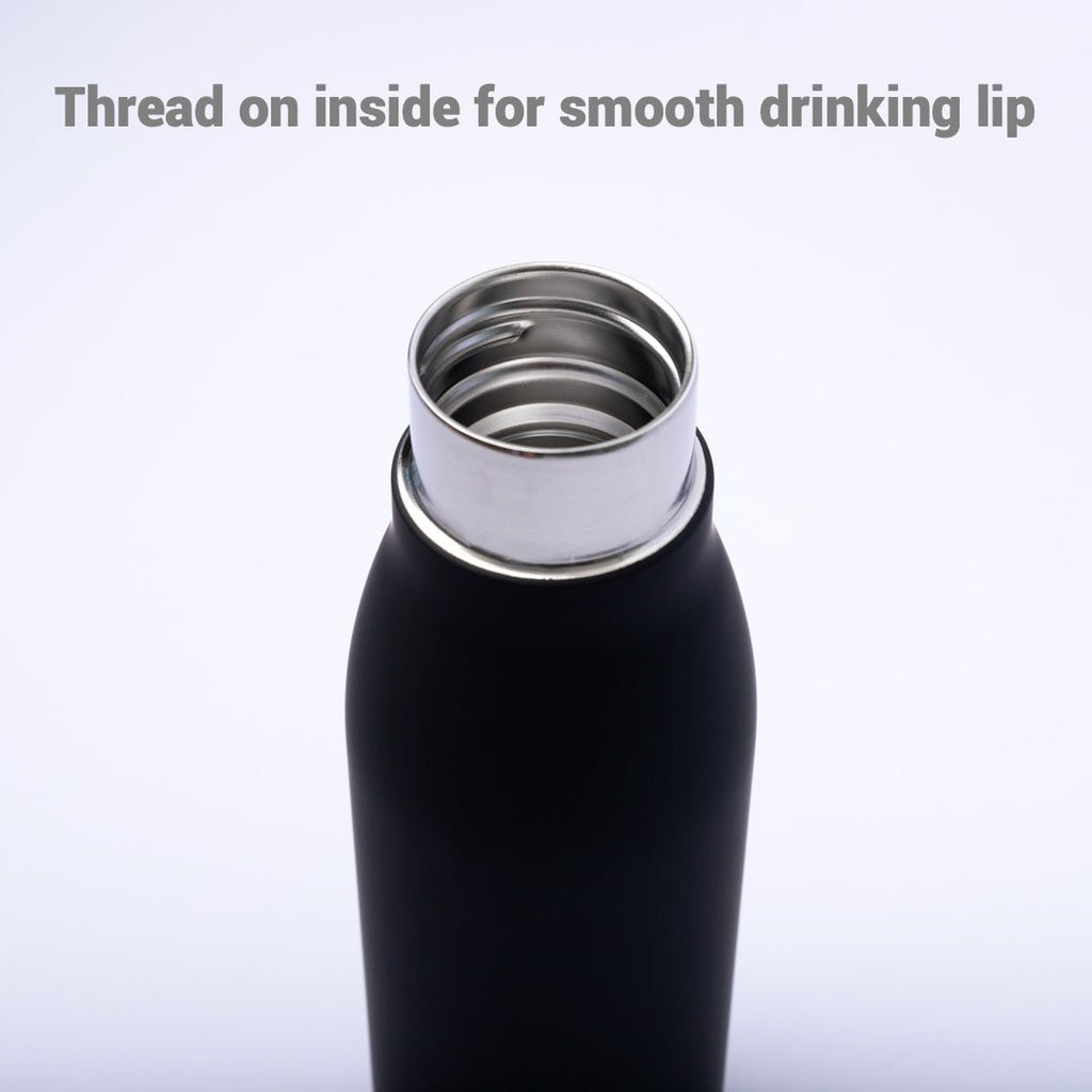 QiEco Hydrate Double Insulated Slim Bottle (Charcoal Edition) - QiEco