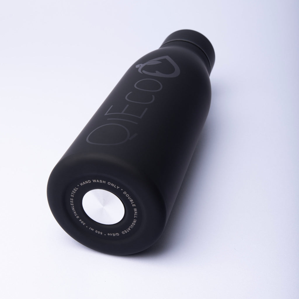 QiEco Hydrate Double Insulated Slim Bottle (Charcoal Edition) - QiEco