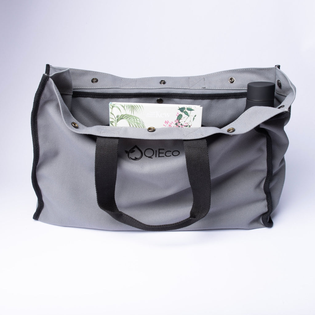 'QiEco One' Tote Bag (Stone Grey Edition) - QiEco