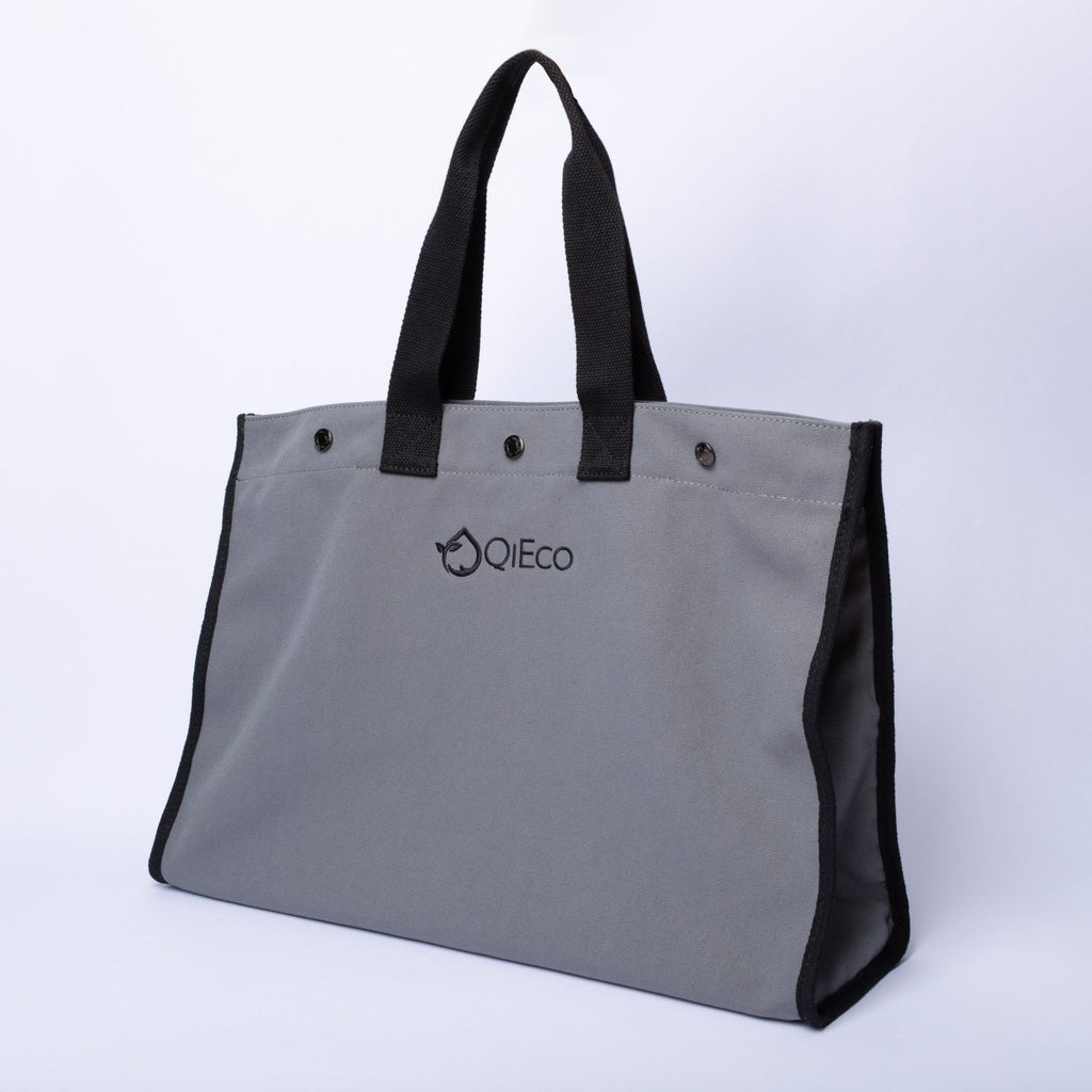 'QiEco One' Tote Bag (Stone Grey Edition) - QiEco