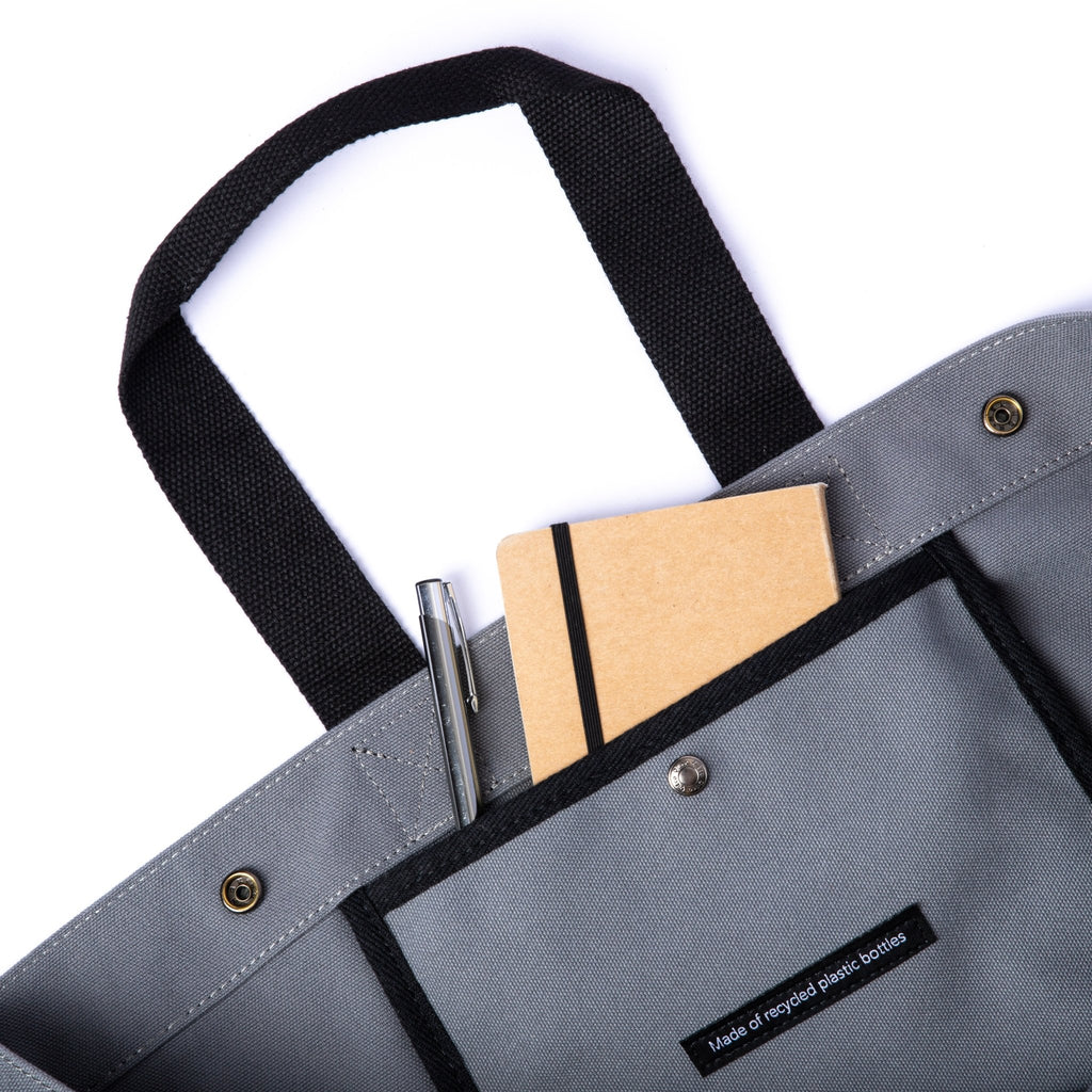 'QiEco One' Tote Bag (Stone Grey Edition) - QiEco